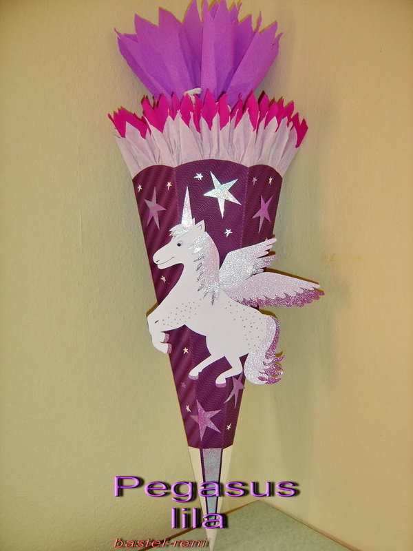 Pegasus lila - Bastelset Bastelpackung